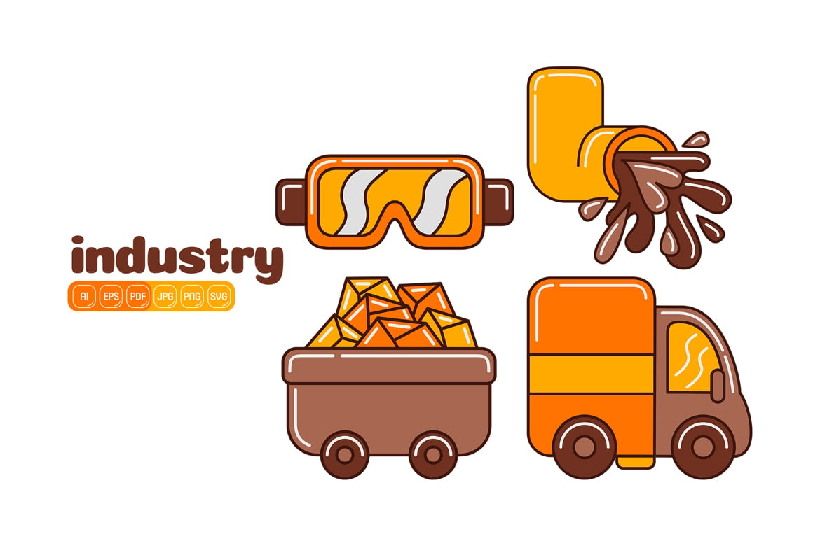 Kit Graphique #375354 Factory Industrie Divers Modles Web - Logo template Preview
