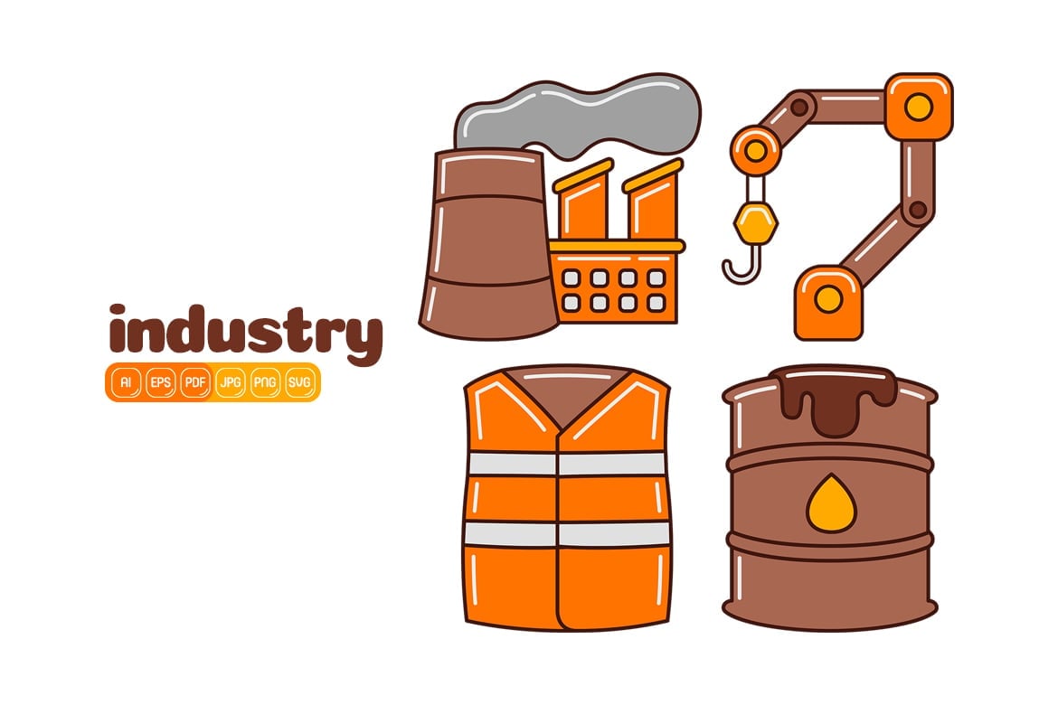 Kit Graphique #375356 Factory Industrie Divers Modles Web - Logo template Preview