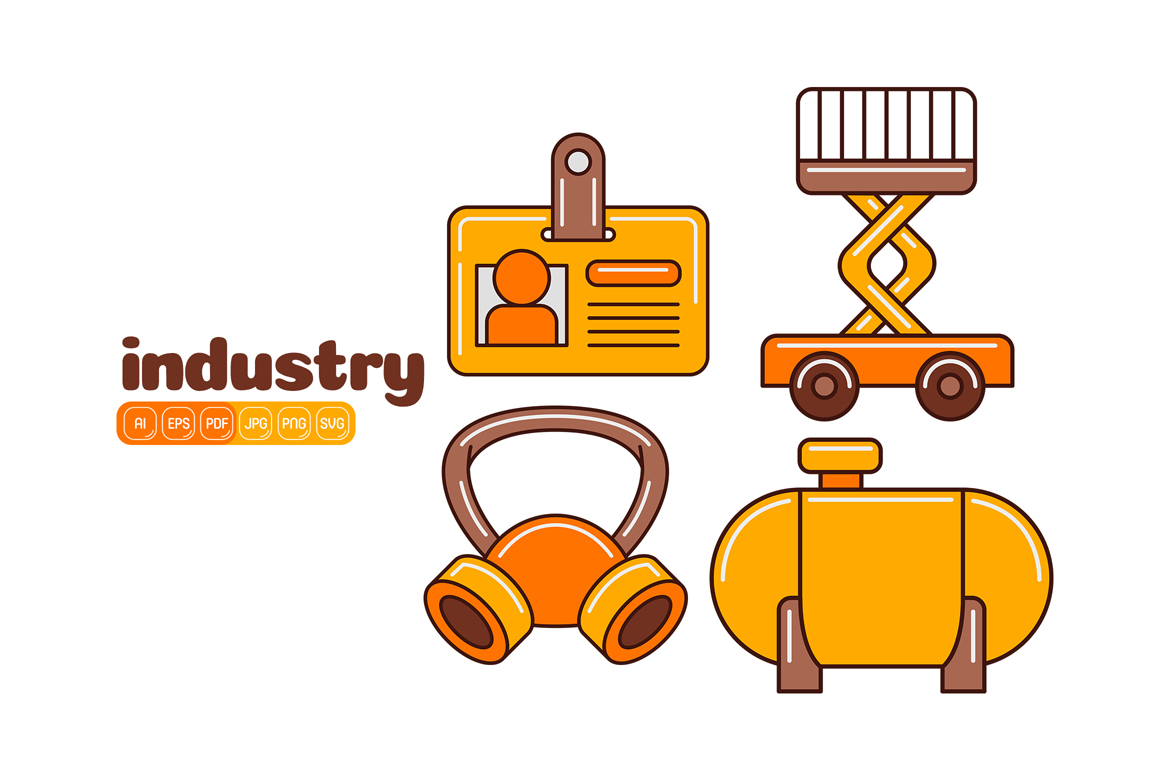 Kit Graphique #375357 Factory Industrie Divers Modles Web - Logo template Preview