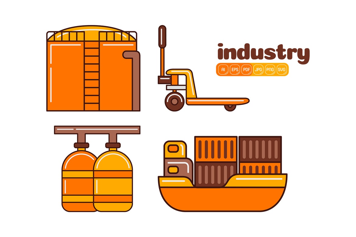 Kit Graphique #375358 Factory Industrie Divers Modles Web - Logo template Preview