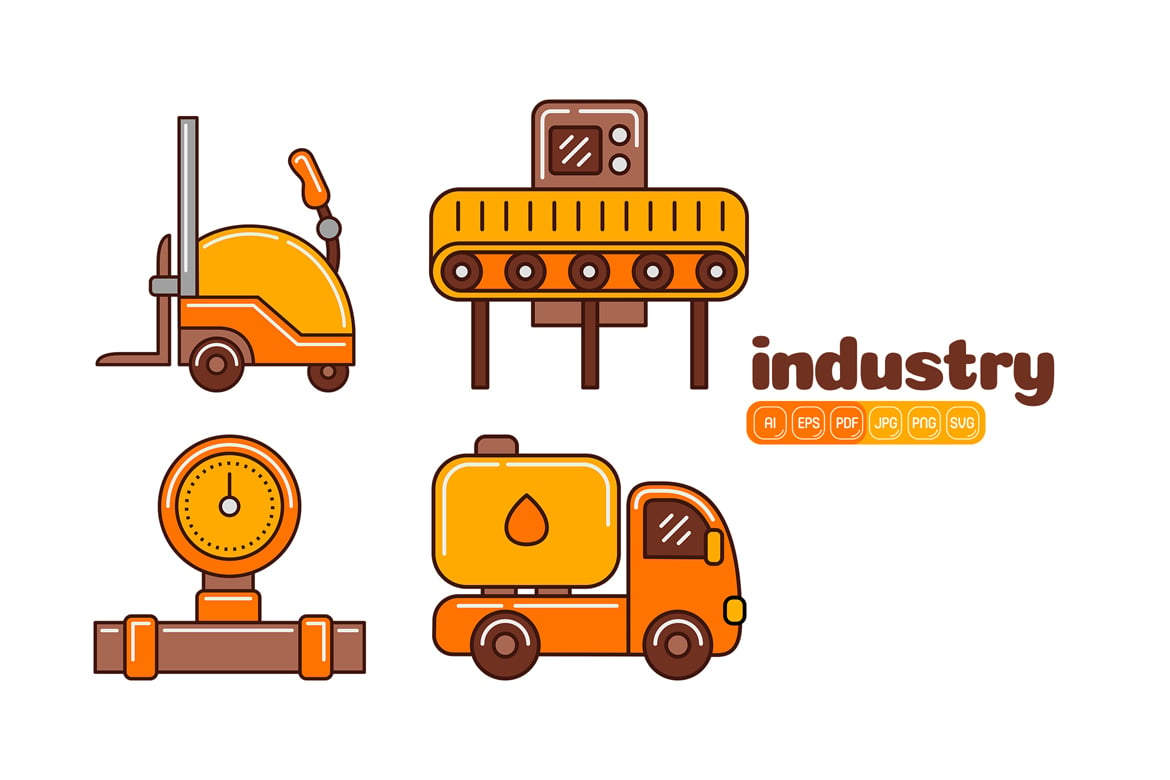 Kit Graphique #375361 Factory Industrie Divers Modles Web - Logo template Preview
