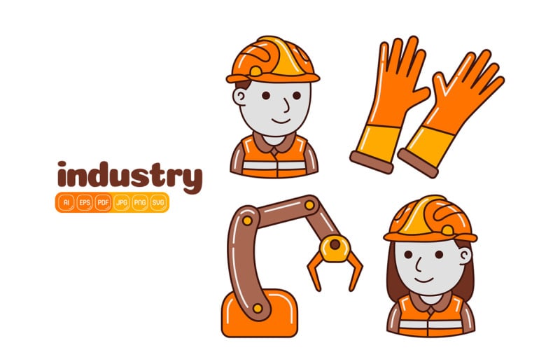 Industry Icon Vector Pack #02 Vector Graphic