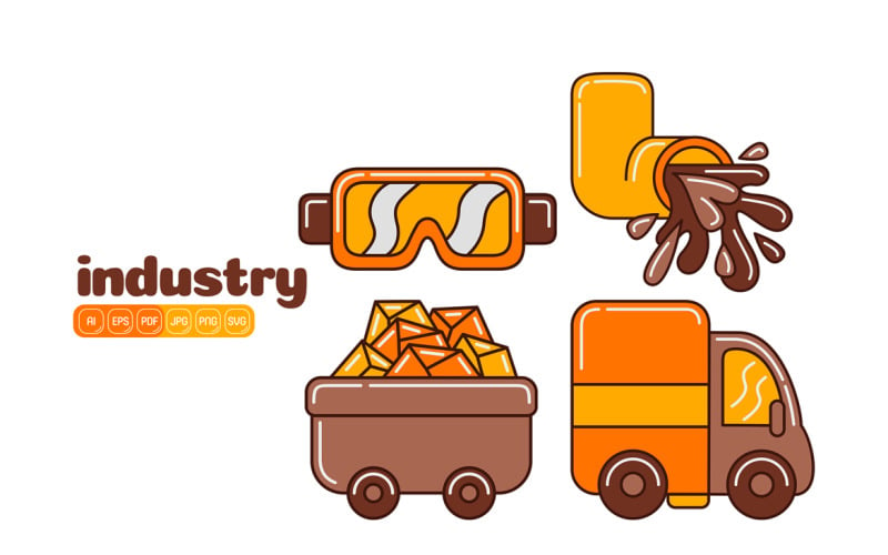 Industry Icon Vector Pack #03 Vector Graphic