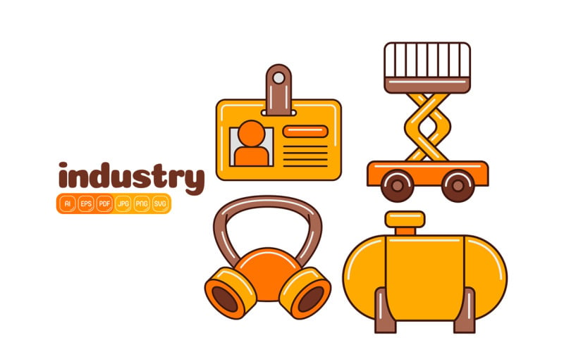 Industry Icon Vector Pack #06 Vector Graphic
