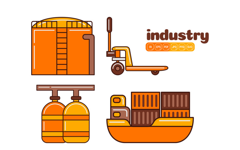Industry Icon Vector Pack #07 Vector Graphic