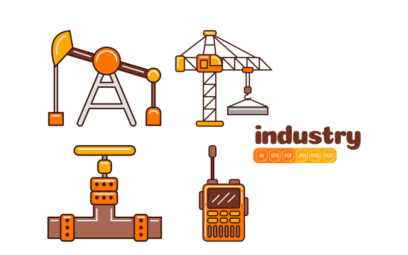 Industry Icon Vector Pack #08 Vector Graphic