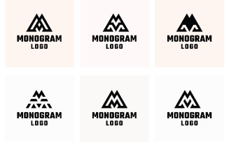 Monogram Letter M Logo Pack