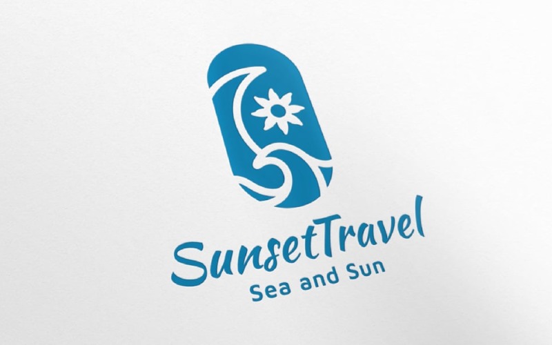 Sunset Travel Agent Logo v.1 Logo Template
