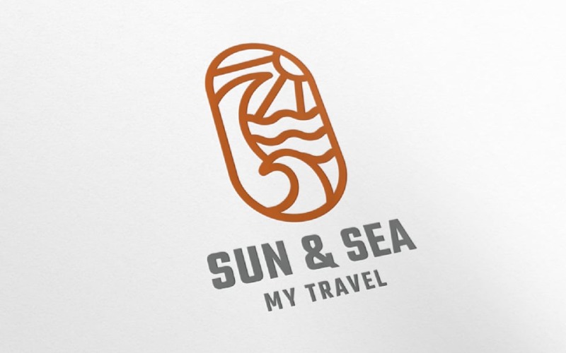 Sunset Travel Agent Logo v.5 Logo Template