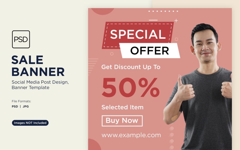Special Offer on Store and online Banner Design Template Social Media