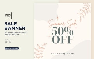 Summer Stylin Seasonal Sale Banner Design Template