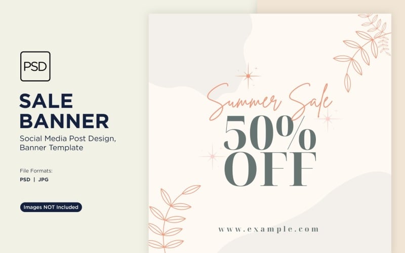 Summer Stylin Seasonal Sale Banner Design Template Social Media