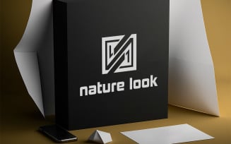 Black Paper Logo Mockup Design