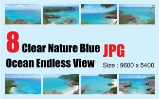 Clear Nature Blue Ocean Endless View | Deep Sea | Clear Water view
