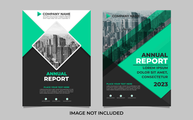 PSD Annual Report Flyer Template Design Corporate Identity