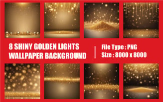 Shiny golden lights - wallpaper background