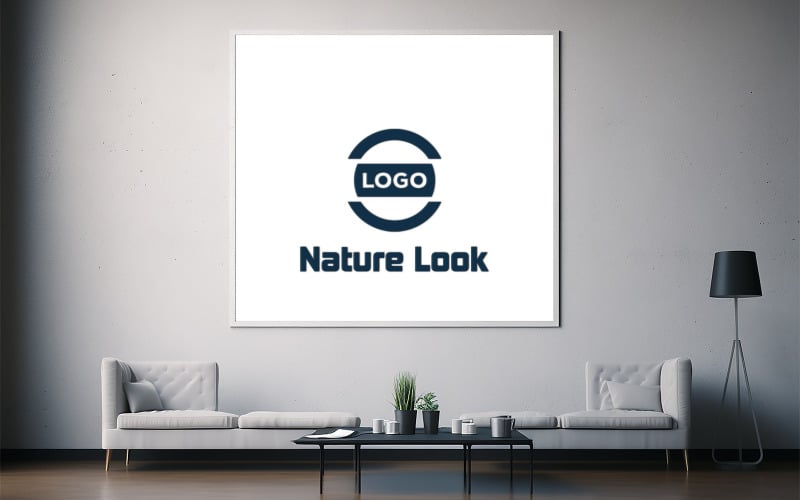 White Interior Logo Mockup Design Product Mockup