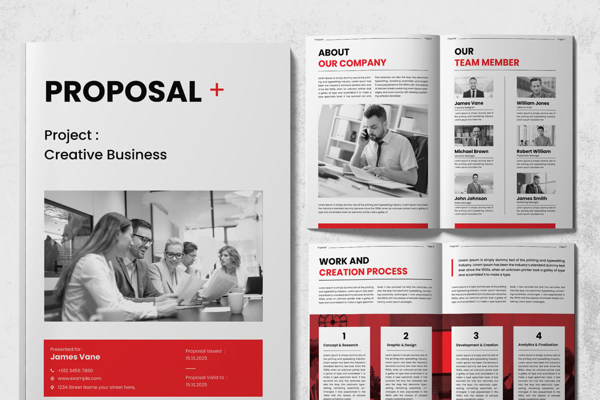 Template #375634 Proposal Annual Webdesign Template - Logo template Preview