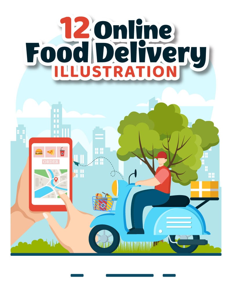 Template #375637 Food Delivery Webdesign Template - Logo template Preview