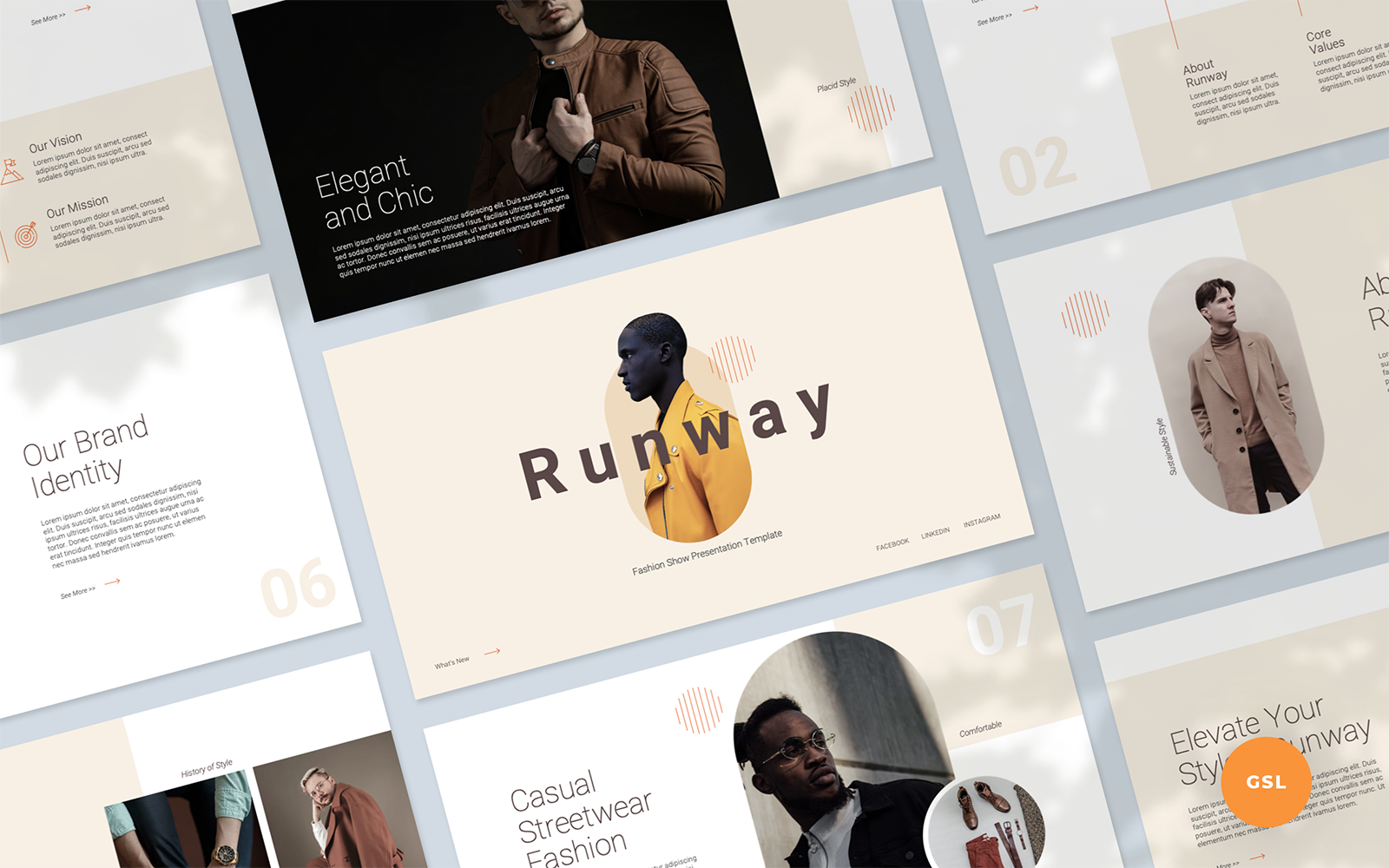 Runway - Fashion Show Presentation Google SlidesTemplate