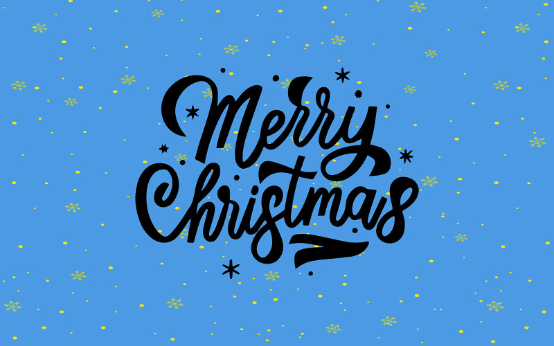 Merry Christmas typography for greetings Vector Graphic