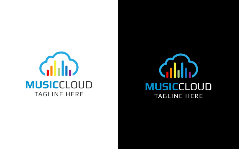 Music Cloud Logo Design Template Logo Template