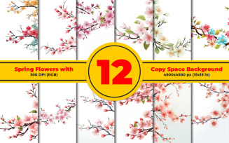 Spring Flower with Copy Space Background