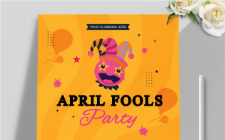 April Fools Day Party Event Flyer