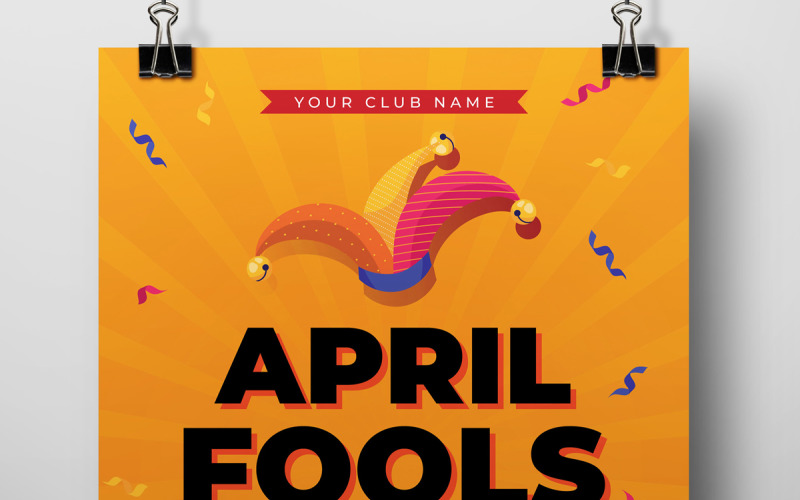 April Fools Flyer Template Corporate Identity