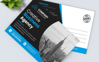 Corporate Post Card Template Layout