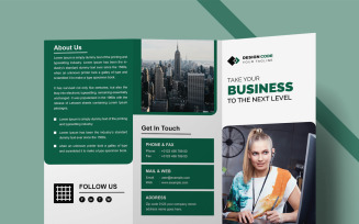 Corporate Trifold Brochure Layout Templates