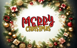 Merry Christmas 3D Editable Text Effect Illustration