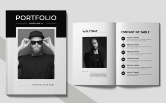 Portfolio Magazine Design Template Layout