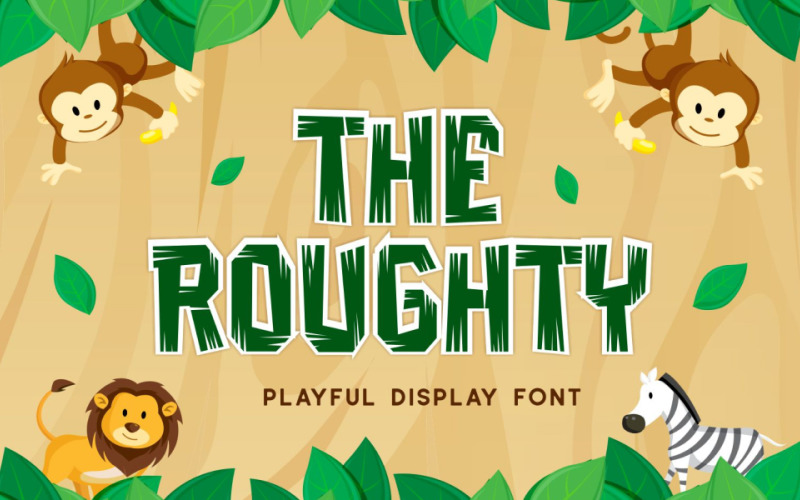 Roughty Display Font Style