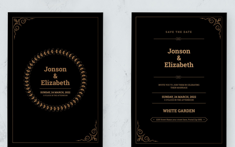 Wedding And Marriage Invitation Card Corporate Identity