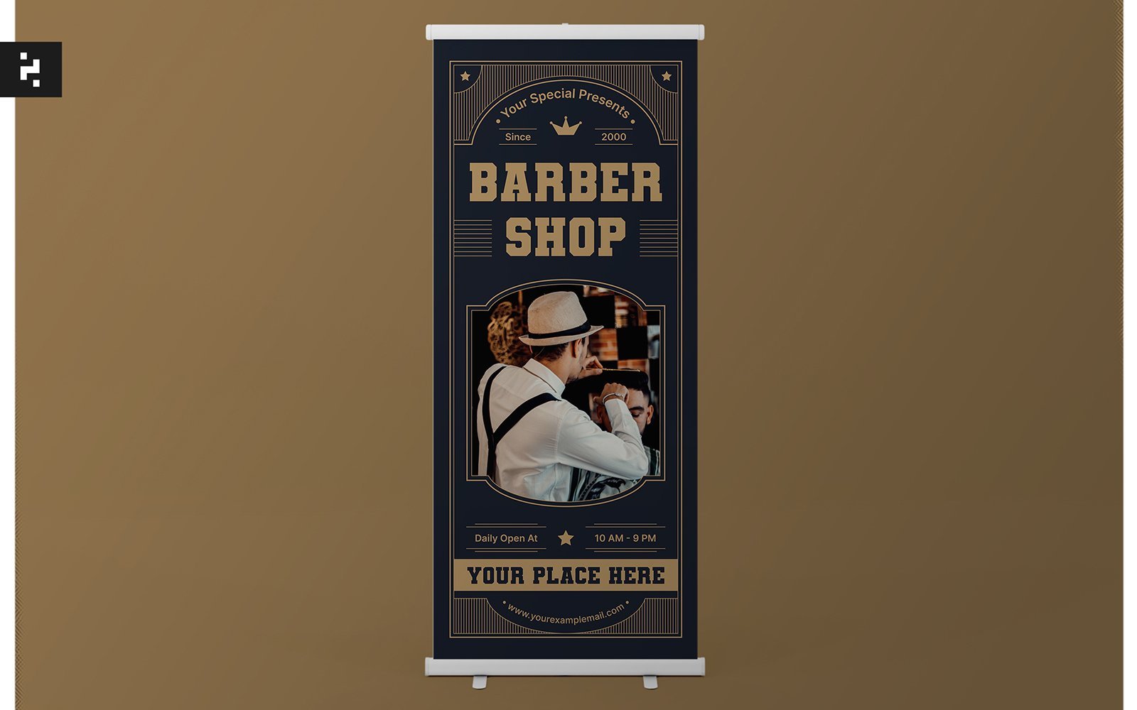 Template #375913 Banner Barber Webdesign Template - Logo template Preview