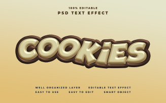 Cookies Editable Text Effect