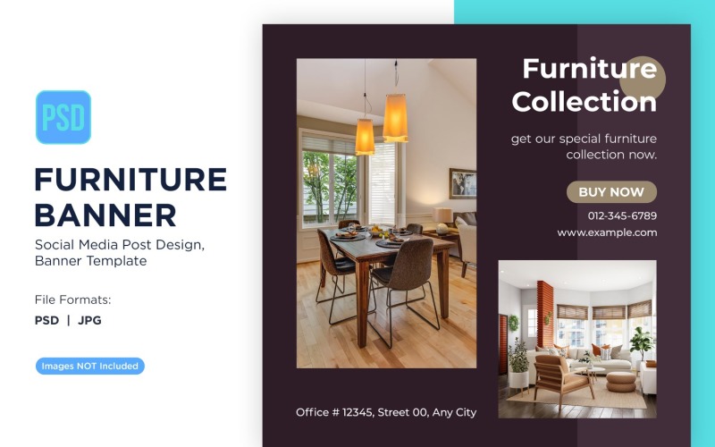 Furniture Collection Banner Design Template 2 Social Media