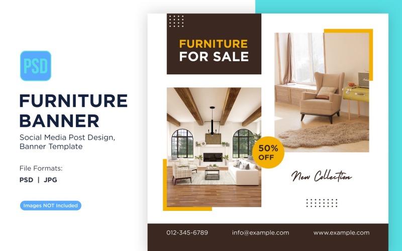 Furniture For Sale Banner Design Template Social Media