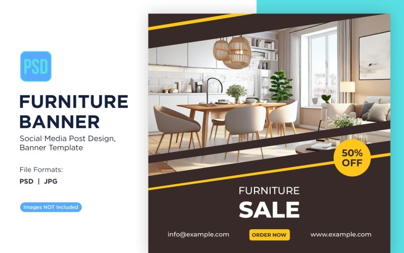 Furniture Sale Banner Design Template Social Media