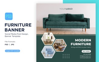 Modern Furniture Bring Comfort To Your Room Banner Design