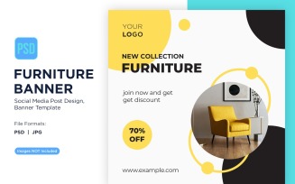 New Collection Furniture Banner Design Template