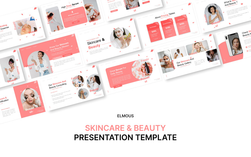 Skincare & Beauty Keynote Presentation Template Keynote Template