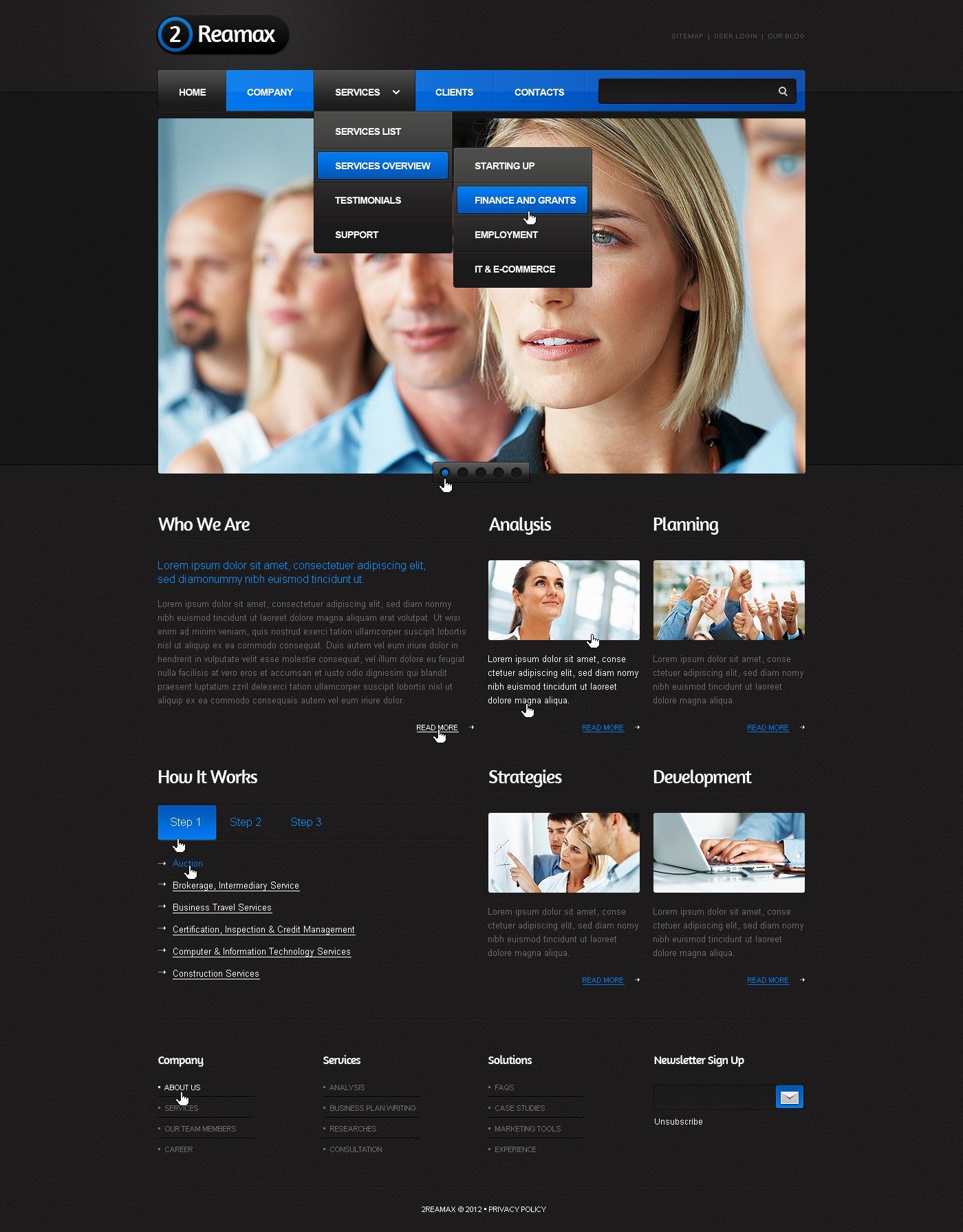 Business & Services Responsive Website Template #37602