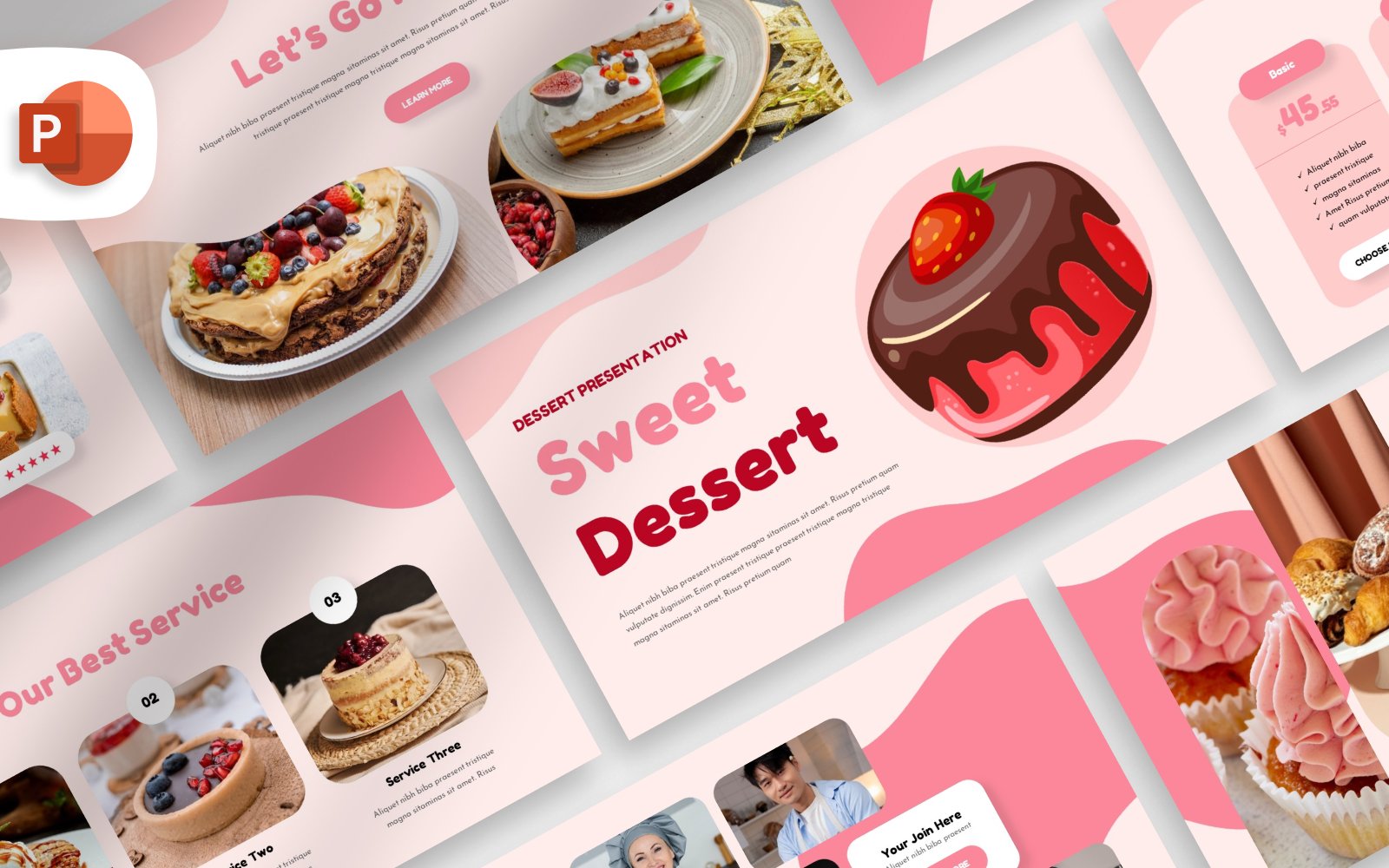 Kit Graphique #376017 Dessert Alimentation Web Design - Logo template Preview