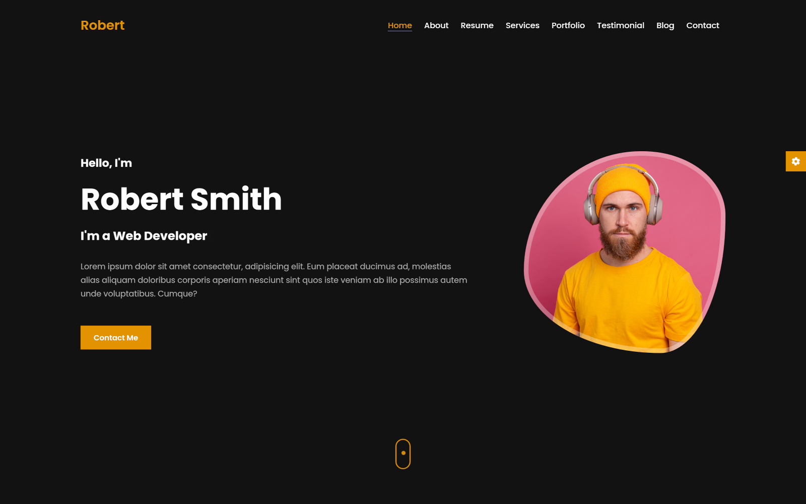 Robert Personal Portfolio Template