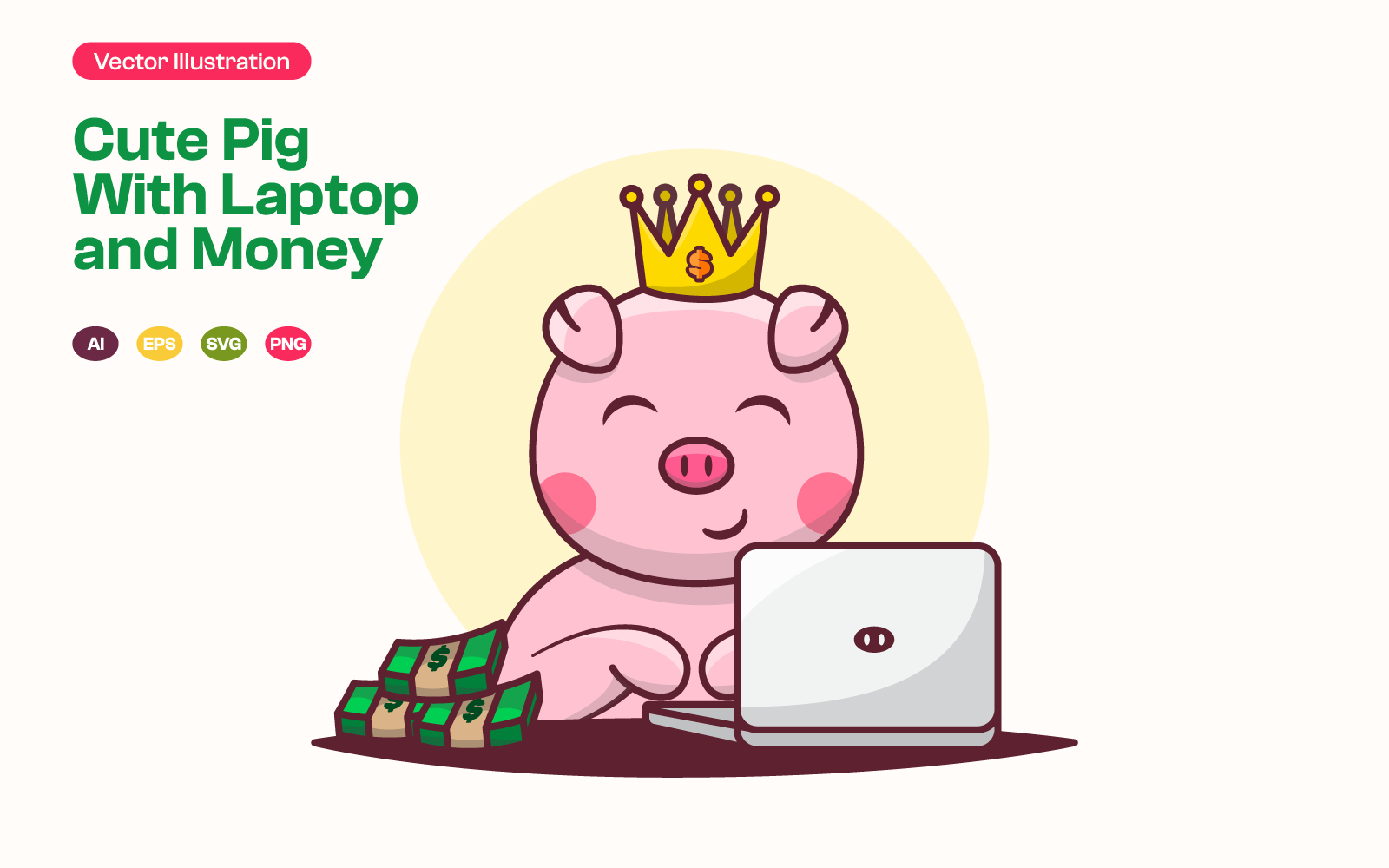 Template #376086 Money Pig Webdesign Template - Logo template Preview