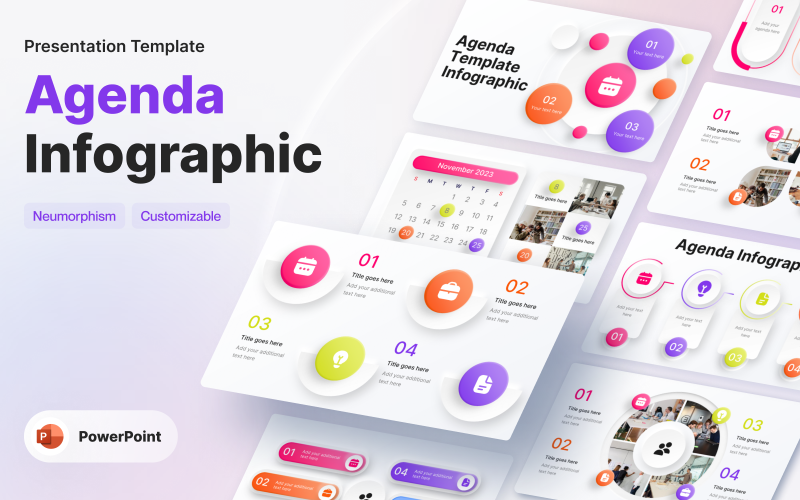Agenda Infographic Powerpoint Presentation Template PowerPoint Template