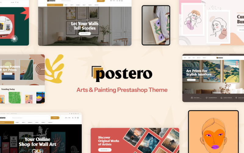 Leo Postero - Arts & Painting Prestashop Theme PrestaShop Theme