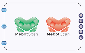 Modern Design Me Bot Scan Logo